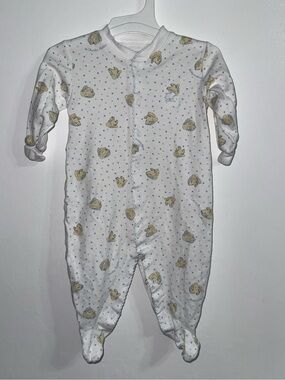 BabyCottons Bunny Rabbit Footie With Blue Ears Size 3 months $56